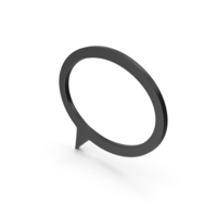 Symbol Speech Bubble Black PNG & PSD Images