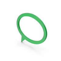 Symbol Speech Bubble Green PNG & PSD Images