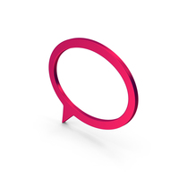 Symbol Speech Bubble Metallic PNG & PSD Images