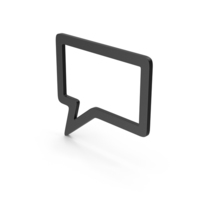 Symbol Speech Bubble Black PNG & PSD Images