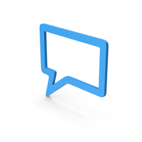 Symbol Speech Bubble Blue PNG & PSD Images