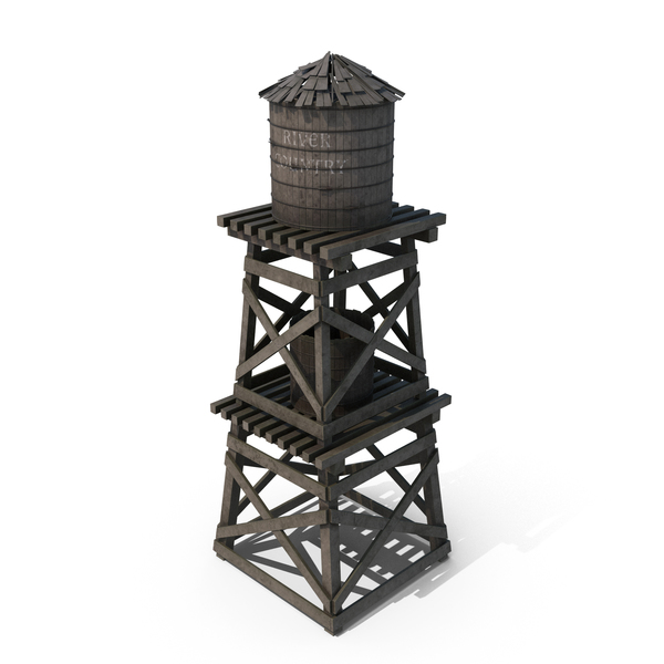 Old Water Tower PNG & PSD Images
