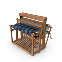 Wooden Loom with Rug PNG & PSD Images