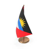 Antigua和Barbuda Desk Flag PNG和PSD图像