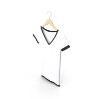 Female V Neck Hanging White And Black PNG & PSD Images