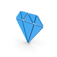 Symbol Diamond Blue PNG & PSD Images