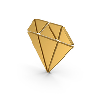 Symbol Diamond Gold PNG & PSD Images