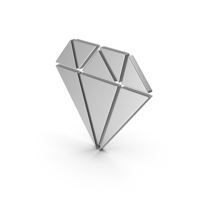 Symbol Diamond Silver PNG & PSD Images