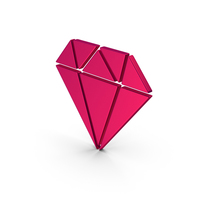 Symbol Diamond Metallic PNG & PSD Images