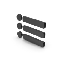 Symbol Menu Bar Black PNG & PSD Images