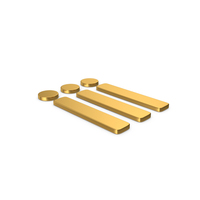 Gold Symbol Menu Bar PNG & PSD Images