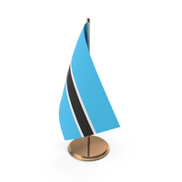 Botswana Desk Flag PNG & PSD Images