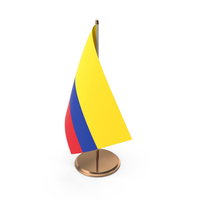Colombia Desk Flag PNG & PSD Images