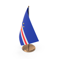 Cape Verde Desk Flag PNG & PSD Images