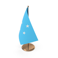Micronesia Desk Flag PNG & PSD Images