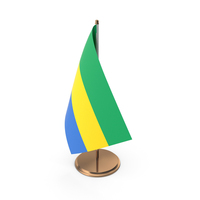 Gabon Desk Flag PNG & PSD Images