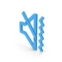 Symbol Sound Vibrate Blue PNG & PSD Images