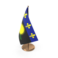 Guadeloupe Desk Flag PNG & PSD Images
