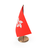 Hong Kong Desk Flag PNG & PSD Images