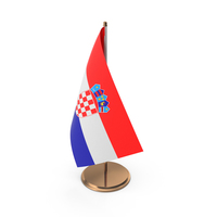 Croatia Desk Flag PNG & PSD Images