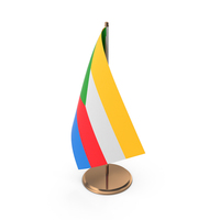 Comoros Desk Flag PNG & PSD Images