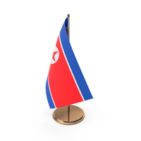 North Korea Desk Flag PNG & PSD Images
