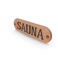 Wooden Sauna Sign PNG & PSD Images