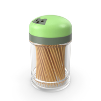 Wooden Toothpicks in Plastic Container PNG & PSD Images