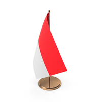 Monaco Desk Flag PNG & PSD Images