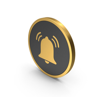 Gold Icon Alarm Bell Ring PNG & PSD Images
