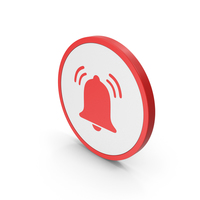 Icon Alarm Bell Ring Red PNG & PSD Images