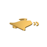 Gold Symbol Alarm Bell Ring PNG & PSD Images
