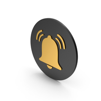 Alarm Bell Ring Gold Icon PNG & PSD Images