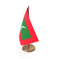 Maldives Desk Flag PNG & PSD Images