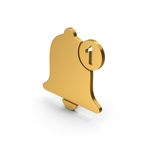 Symbol Notification Gold PNG & PSD Images