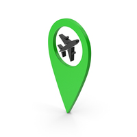 Pinpoint Airport Green PNG & PSD Images