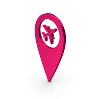 Pinpoint Airport Metallic PNG & PSD Images