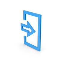 Symbol Login Blue PNG & PSD Images