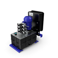 Workshop Oil Tank with Motor PNG & PSD Images
