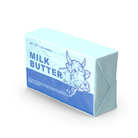 Wrapped Unsalted Cow Milk Butter PNG & PSD Images