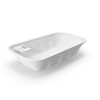 Wrapped White Styrofoam Food Tray PNG & PSD Images