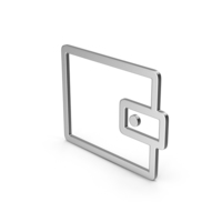 Symbol Wallet Silver PNG & PSD Images