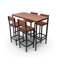 Industrial Pub table PNG & PSD Images