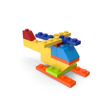 Toy Helicopter Lego Bricks PNG & PSD Images
