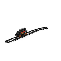 Toy Train Tank with Rails PNG & PSD Images
