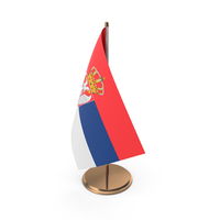 Serbia Desk Flag PNG & PSD Images