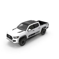 Toyota Tacoma TRD Off Road White Perl 2021 PNG & PSD Images