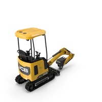 Tracked Mini Excavator JCB Dirty PNG & PSD Images