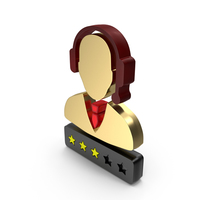Support Customer Care Service Men Three Star Rating PNG & PSD Images