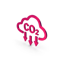 Symbol Cloud Co2 Metallic PNG & PSD Images